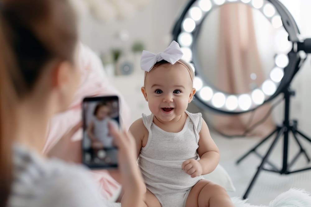 Sesión de fotos a bebé